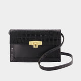 Sac À Bandoulière Croco All In One Mini - Coperni - Cuir - Noir