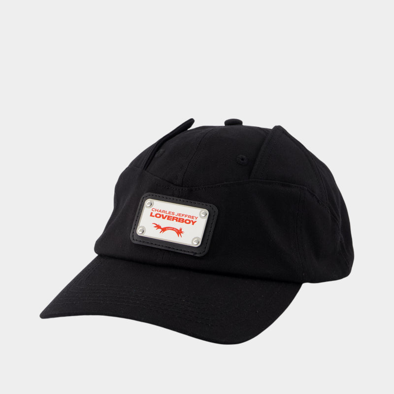 Casquette Ears - Charles Jeffrey Loverboy - Coton - Noir