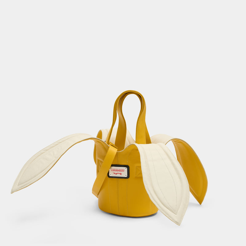 Sac À Main Banana - Charles Jeffrey Loverboy - Cuir - Jaune