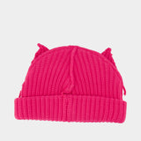 Bonnet Chunky Ears - Charles Jeffrey Loverboy - Coton - Rose