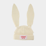 Bonnet Chunky Rabbit - Charles Jeffrey Loverboy - Laine - Blanc