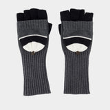 Gants Animal - Charles Jeffrey Loverboy - Coton - Gris