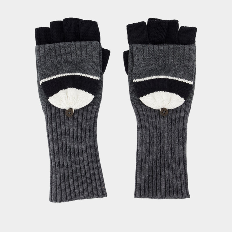 Gants Animal - Charles Jeffrey Loverboy - Coton - Gris