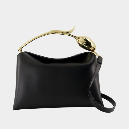 Sac À Main Medium Bloom - ERDEM - Cuir - Noir