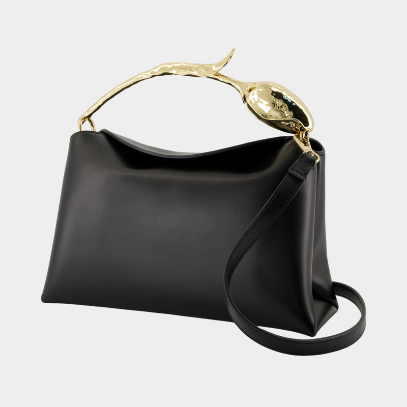 Sac À Main Medium Bloom - ERDEM - Cuir - Noir