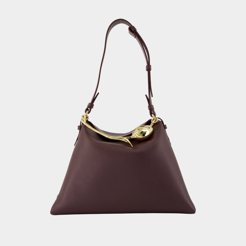 Sac Porté Épaule Large Bloom - ERDEM - Cuir - Marron