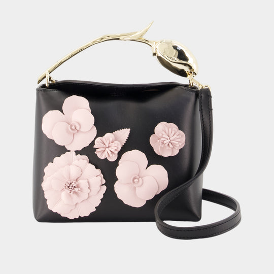 Sac À Main Flower Mini Bloom - ERDEM - Cuir - Noir
