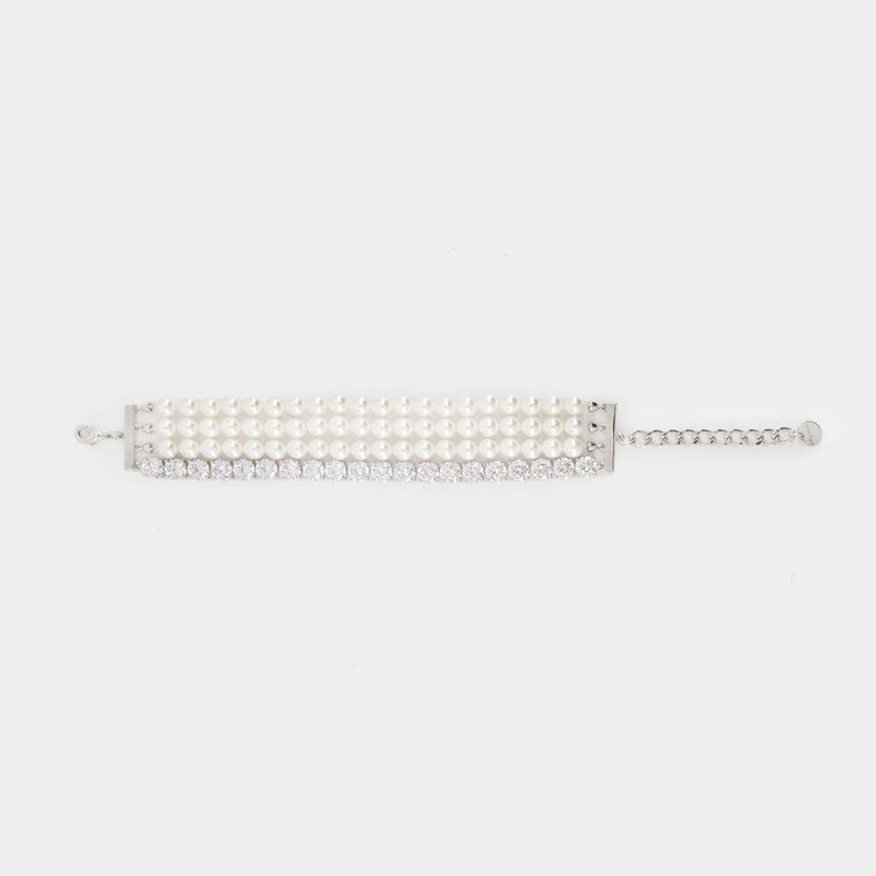 Bracelet Pearl Diamante - SELF PORTRAIT - Others - Argenté