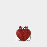 Pochette Crystal Heart - SELF PORTRAIT - Métal - Rouge