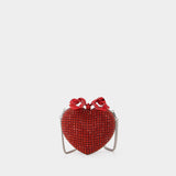 Pochette Crystal Heart - SELF PORTRAIT - Métal - Rouge