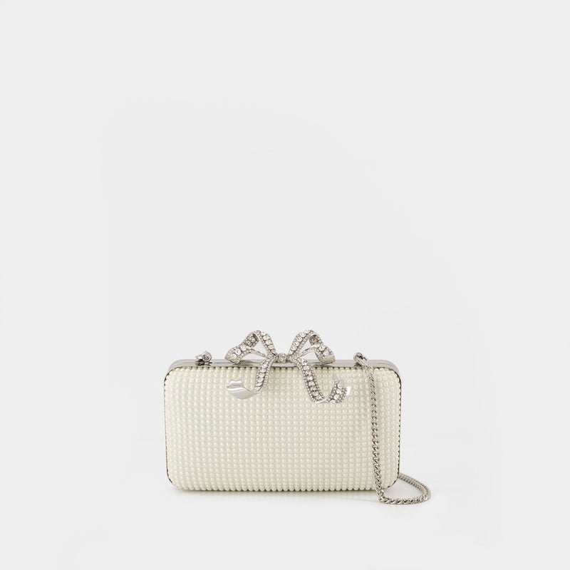 Pochette Pearl Box - SELF PORTRAIT - Synthétique - Blanc