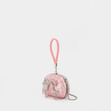 Pochette Pearl Top Handle - SELF PORTRAIT - Synthétique - Rose