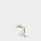 Pochette Pearl Top Handle Heart - SELF PORTRAIT - Synthétique - Blanc