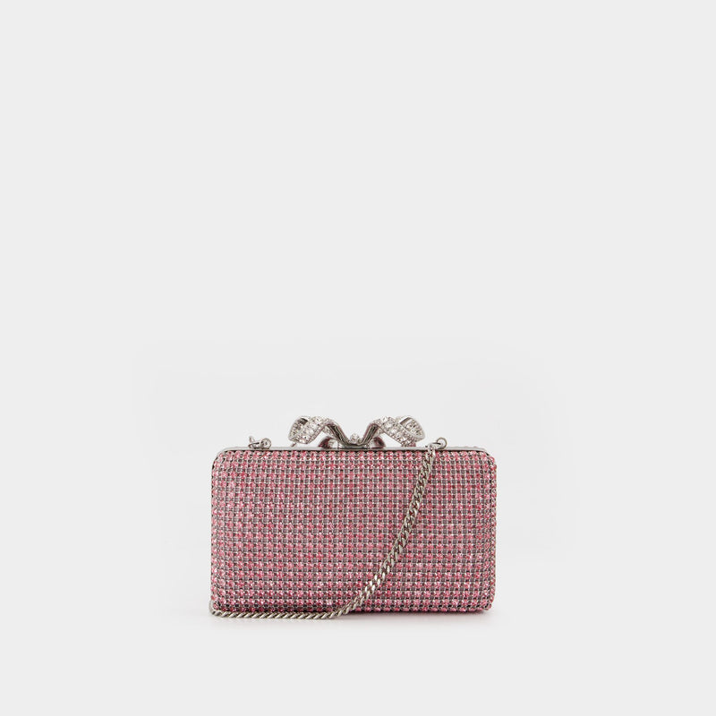 Pochette Crystal Box - SELF PORTRAIT - Synthétique - Rose