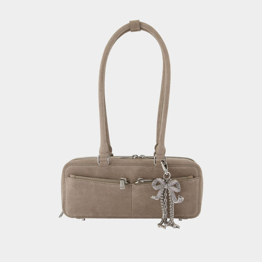 Sac Porté Épaule With Charm - SELF PORTRAIT - Cuir - Gris