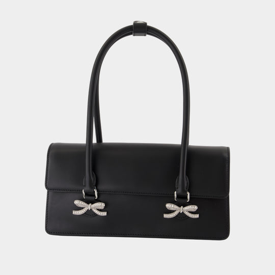 Sac Porté Épaule Soft - SELF PORTRAIT - Cuir - Noir