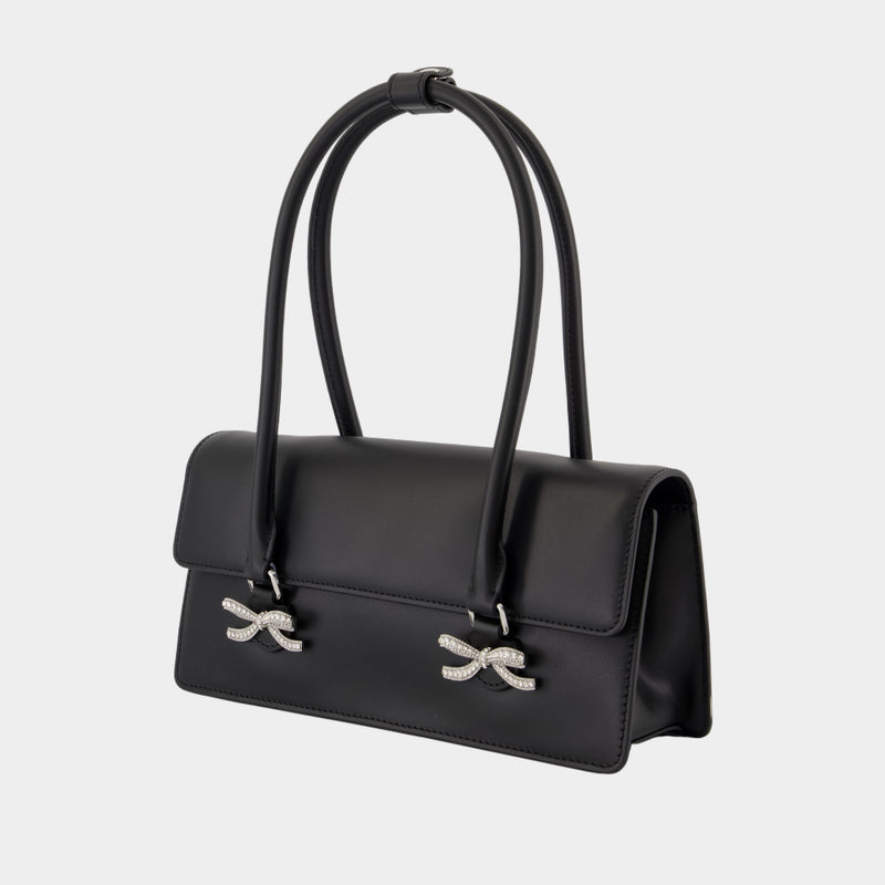 Sac Porté Épaule Soft - SELF PORTRAIT - Cuir - Noir