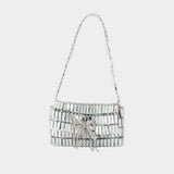 Sac Porté Épaule Crystal Bow Mini - SELF PORTRAIT - Métal - Argenté