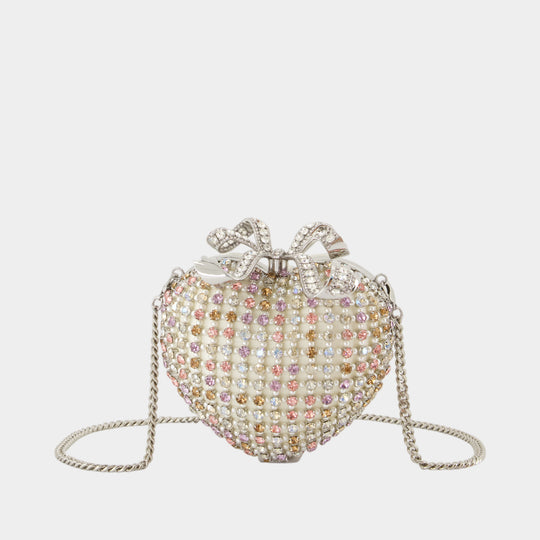 Pochette Crystal Heart - SELF PORTRAIT - Métal - Multi