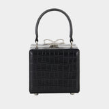 Sac À Main Croco Micro - SELF PORTRAIT - Cuir - Noir