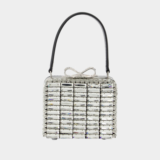 Sac À Main Crystal Mirco - SELF PORTRAIT - Métal - Argenté