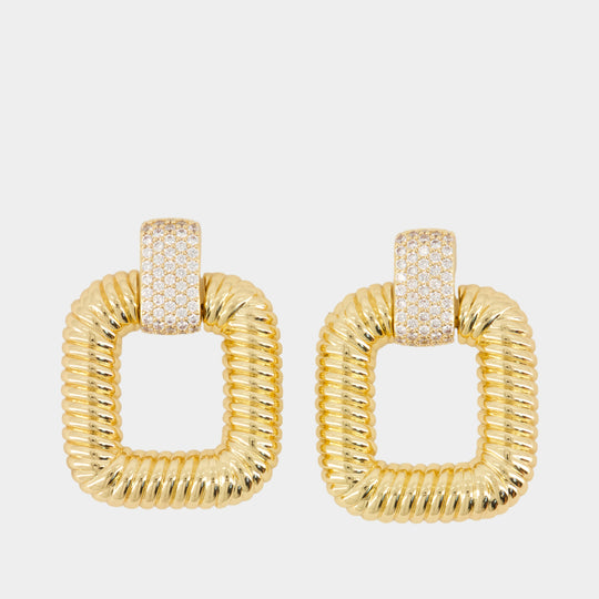 Boucles D'oreilles Knocker - SELF PORTRAIT - Métal - Doré