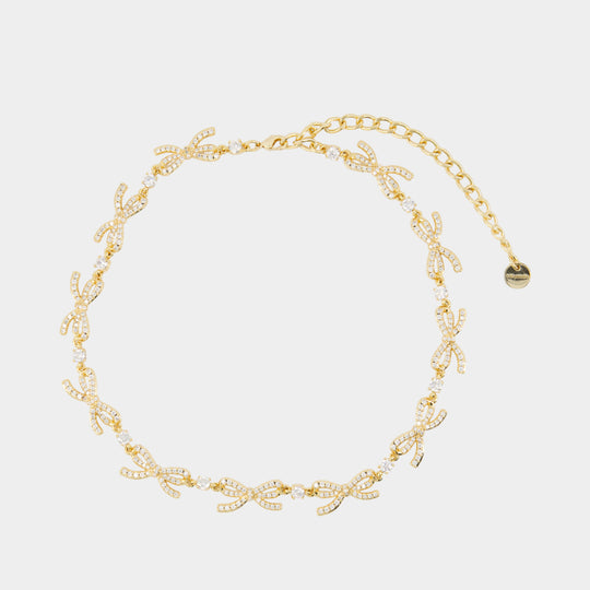 Collier Crystal Bows - SELF PORTRAIT - Métal - Doré