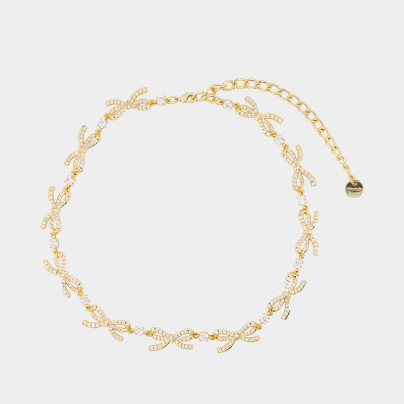 Collier Crystal Bows - SELF PORTRAIT - Métal - Doré