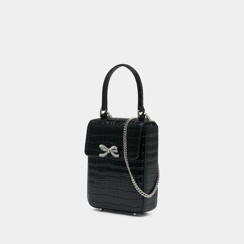 Sac À Main Structured Mini - SELF PORTRAIT - Cuir - Noir