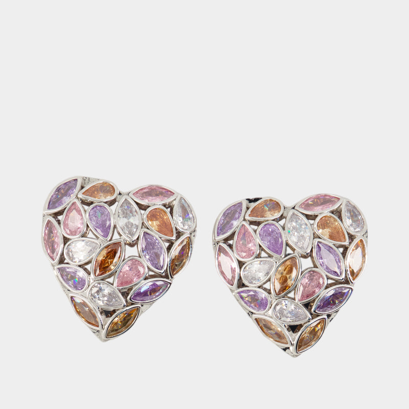 Boucles D'oreilles Heart - SELF PORTRAIT - Métal - Multi
