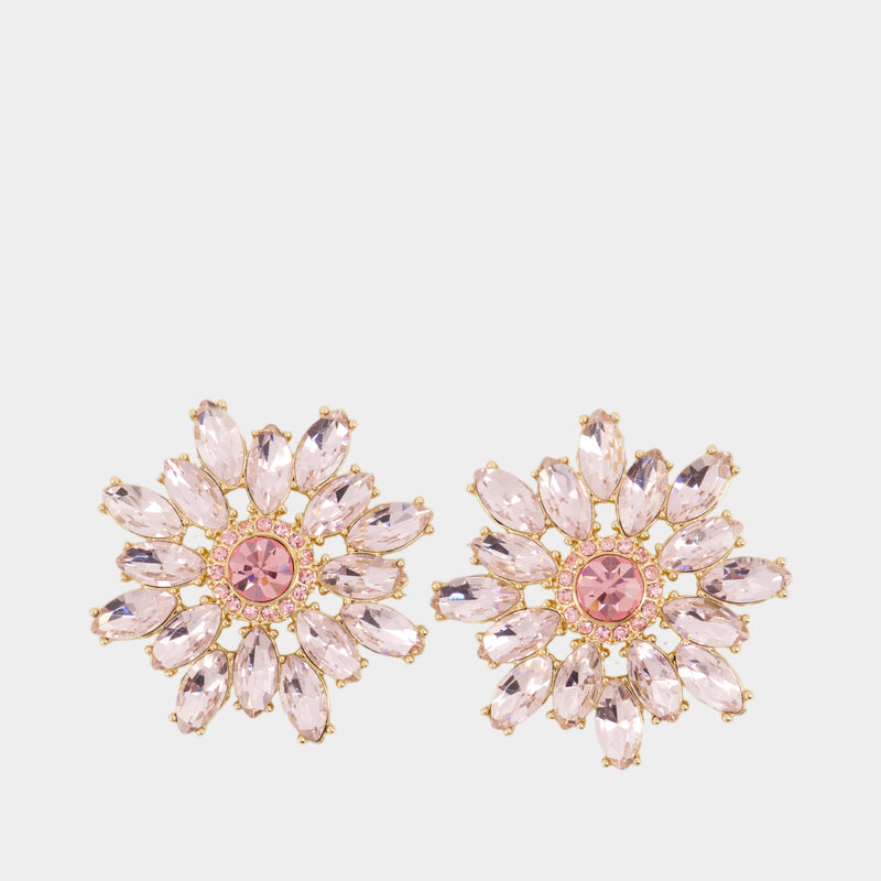 Boucles D'oreilles Flower - SELF PORTRAIT - Métal - Rose