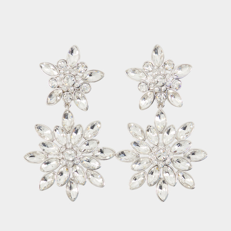 Boucles D'oreilles Tiered - SELF PORTRAIT - Métal - Argenté