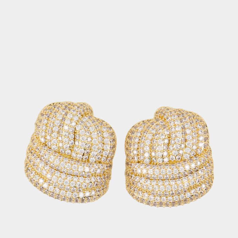 Boucles D'oreilles Knot - SELF PORTRAIT - Métal - Doré