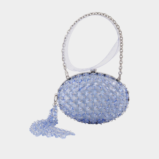 Pochette Oval Crystal Chain - SELF PORTRAIT - Synthétique - Violet