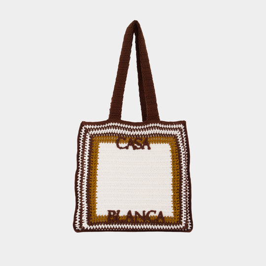 Cabas Crochet - Casablanca - Coton - Marron