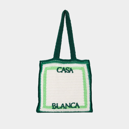Cabas Crochet - Casablanca - Coton - Vert