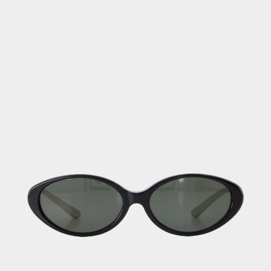 Lunettes De Soleil Oval Curve - Casablanca - Métal - Noir