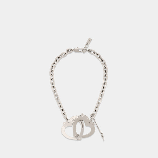 Collier Heart Handcuff - Marc Jacobs - Laiton - Argenté