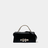 Sac Porté Épaule Jewel Mini - Alexander McQueen - Cuir - Noir