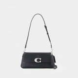 Sac Porté Épaule Refined Jet - Coach - Cuir - Noir