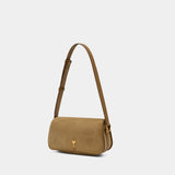 Sac Porté Épaule Paris Paris - AMI Paris - Cuir - Kaki