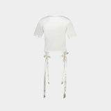 T-Shirt Easy Avec Noeud - Simone Rocha - Coton - Blanc