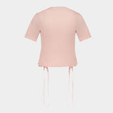 T-Shirt Avec Noeud - Simone Rocha - Coton - Rose Pâle