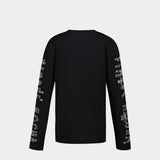 T-Shirt Manche Longue Avec Ruban - Simone Rocha - Coton - Noir