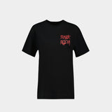 T-Shirt Manche Courte Avec Ruban - Simone Rocha - Coton - Noir