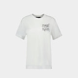 T-Shirt Manche Courte Avec Ruban - Simone Rocha - Coton - Blanc