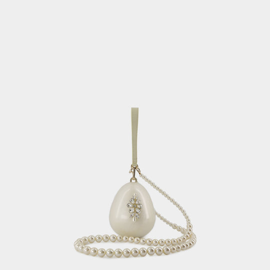 Sac À Bandoulière Micro Egg Bag - Simone Rocha - Pvc - Beige