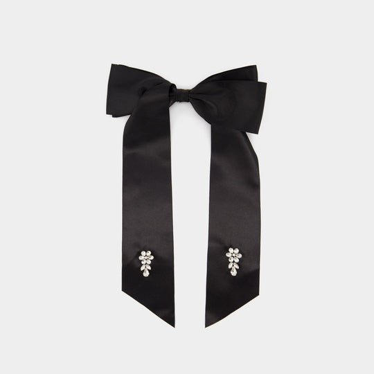 Barrettes Flower Bow - Simone Rocha - Polyester - Noir