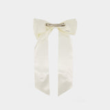 Barrettes Flower Bow - Simone Rocha - Polyester - Ivoire