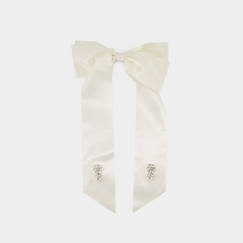 Barrettes Flower Bow - Simone Rocha - Polyester - Ivoire